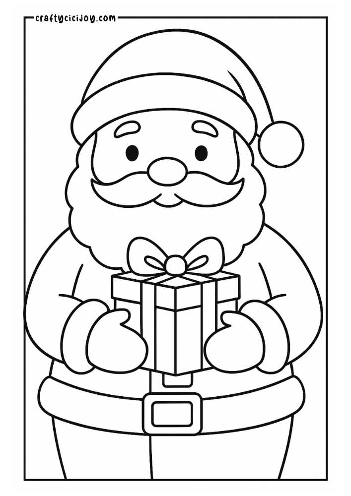 Santa Coloring Pages (Free Printable PDFs)