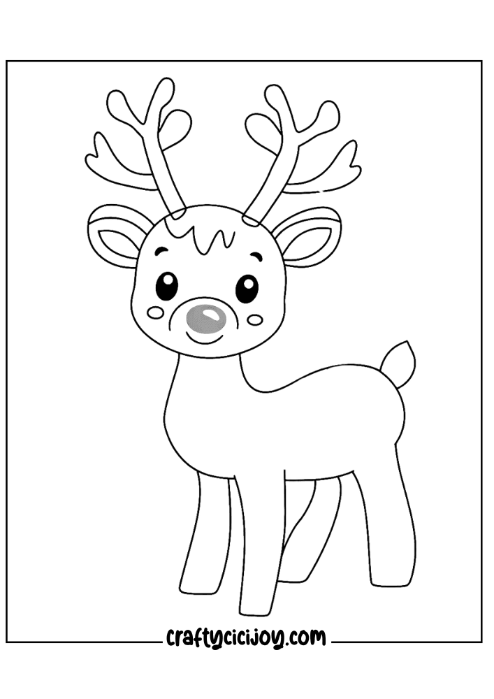 Toddler Christmas Coloring Page