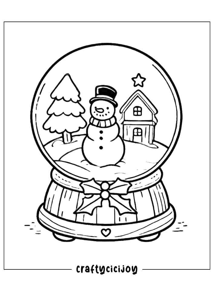 Xmas Coloring Pages (100% Free PDF Printable) 29 Xmas coloring pages 1