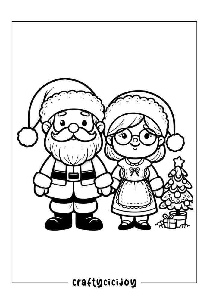 Xmas Coloring Pages (100% Free PDF Printable) 26 Xmas coloring pages 7 1