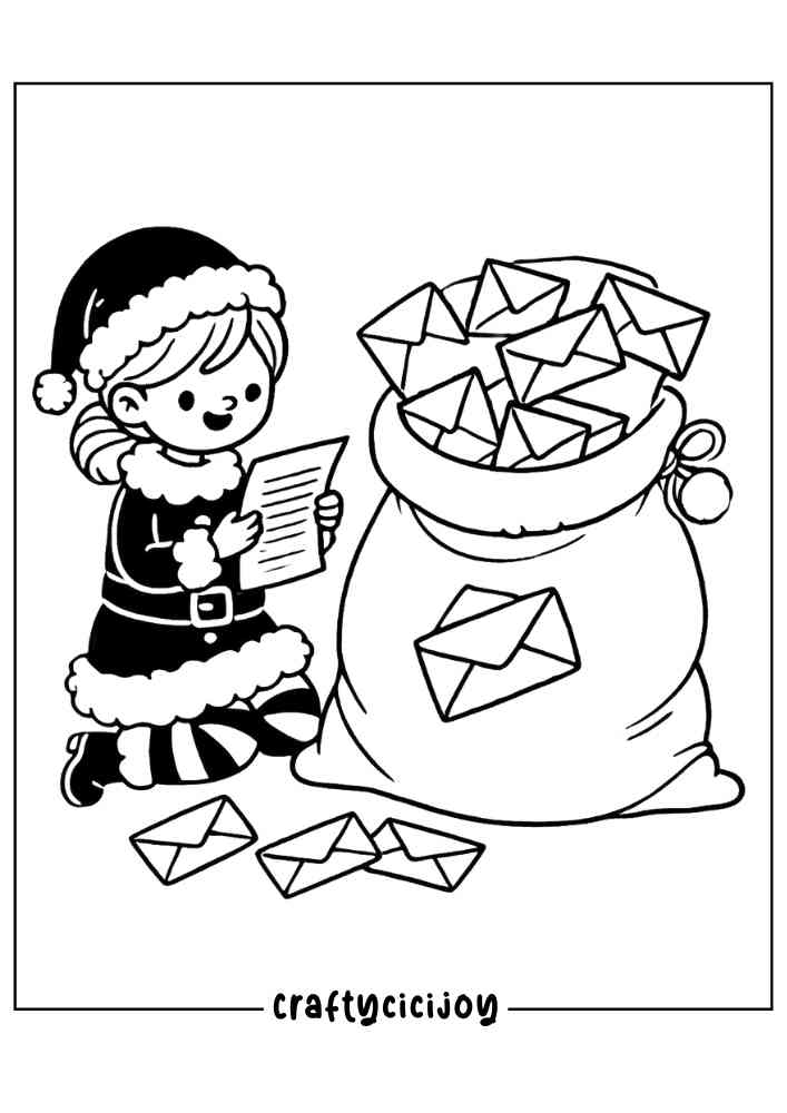 Xmas Coloring Pages (100% Free PDF Printable) 6 Xmas coloring pages 7