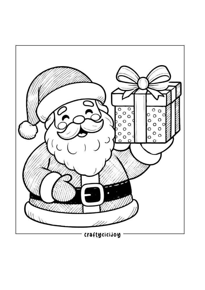 Xmas Coloring Pages (100% Free PDF Printable) 28 Xmas coloring pages 9 1