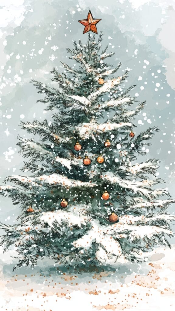 Christmas Tree Wallpapers - 30 High Quality Backgrounds 8 Christmas Tree Phone Wallpaper 8