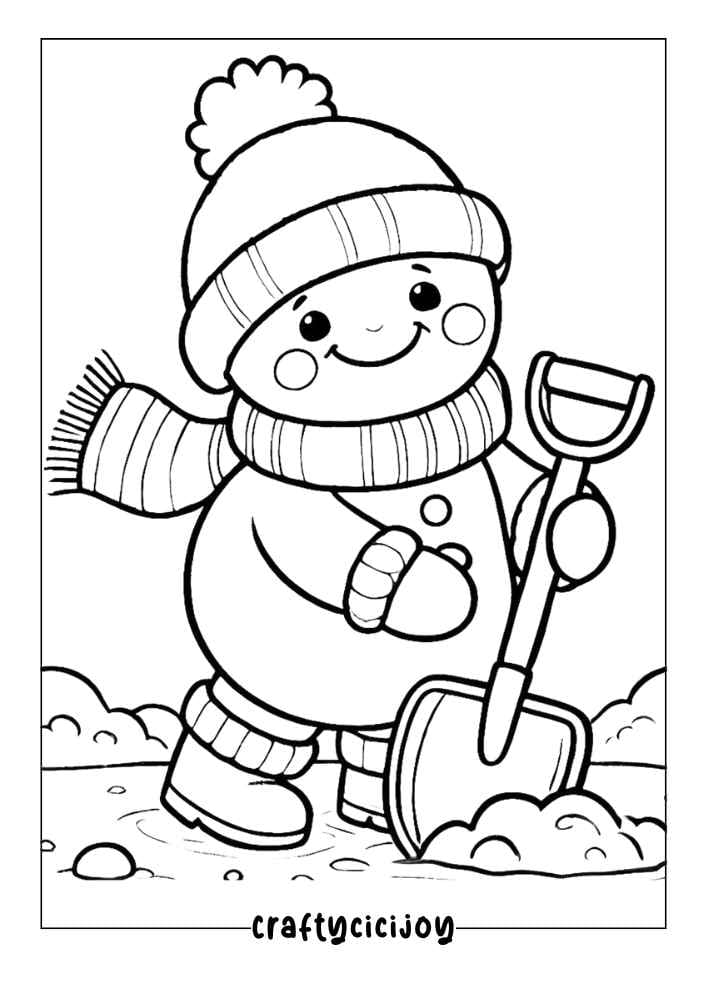 Cute Xmas Coloring Pages (100% Free PDF Printable) 11 Cute Xmas Coloring Page 11