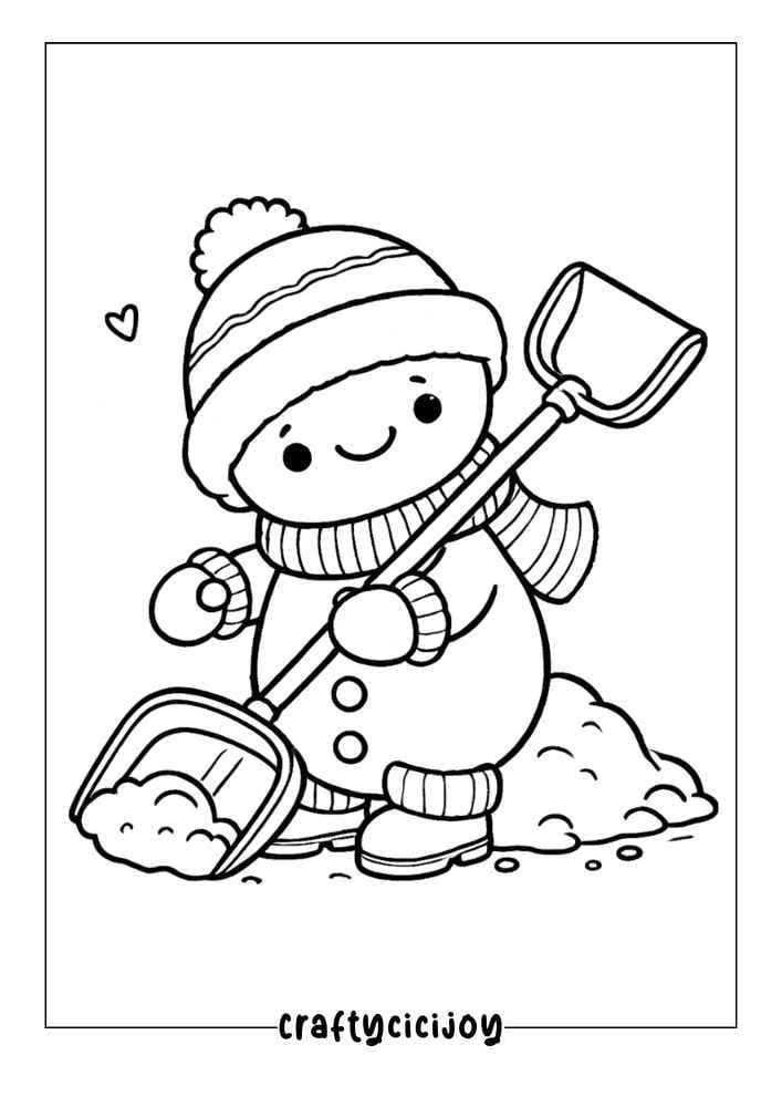 Cute Xmas Coloring Pages (100% Free PDF Printable) 2 Cute Xmas Coloring Page 2