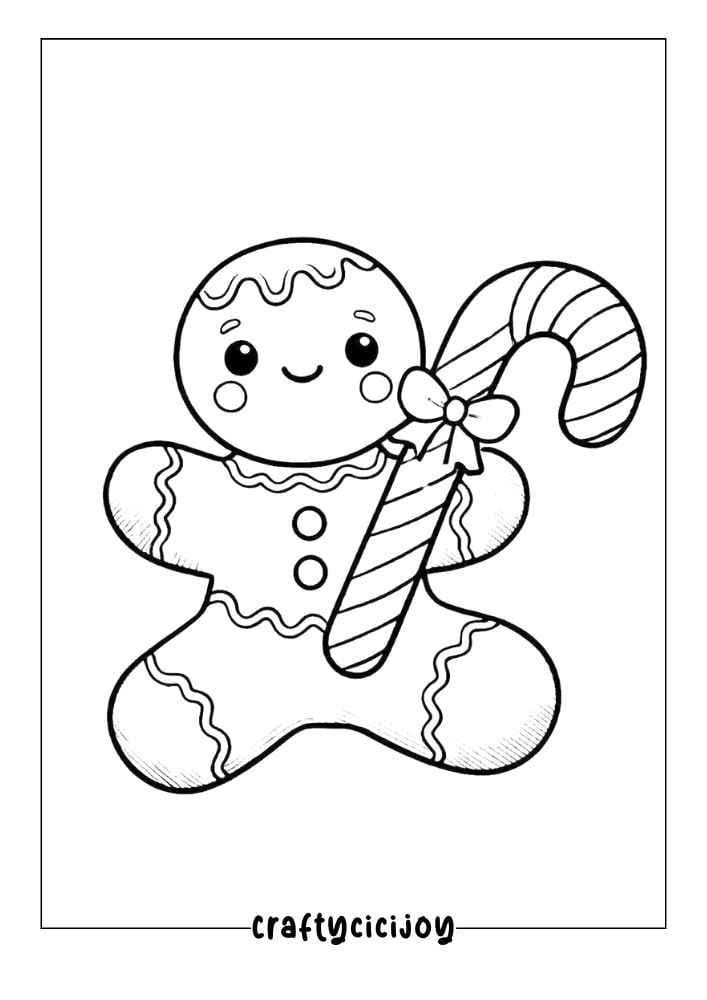 Cute Xmas Coloring Pages (100% Free PDF Printable) 12 Cute Xmas Coloring Page