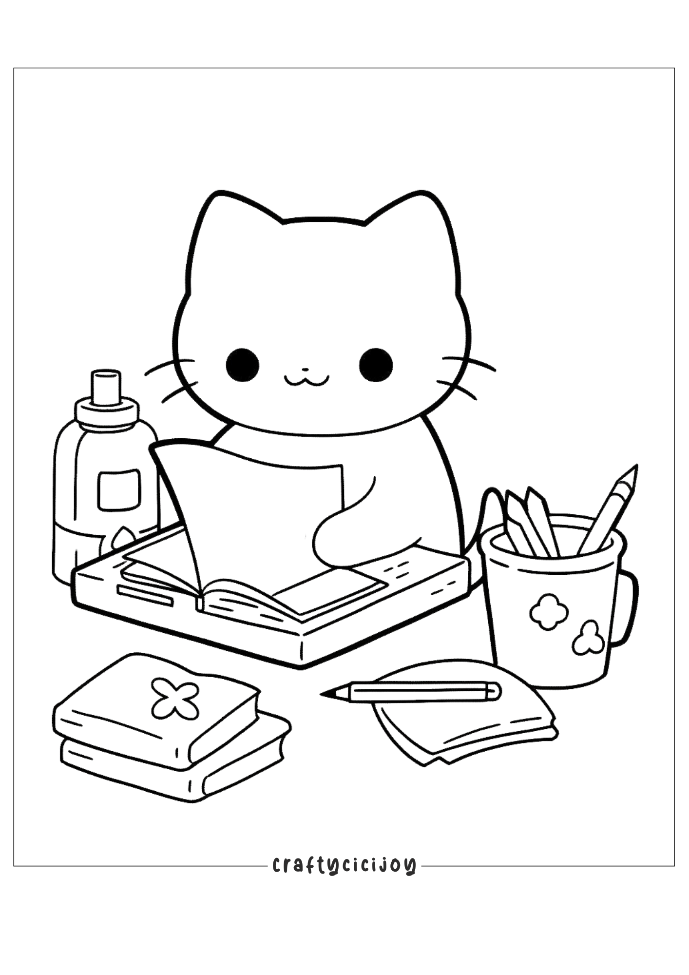 Free Easy Coloring Pages Printable Pdf Crafty Cici Joy