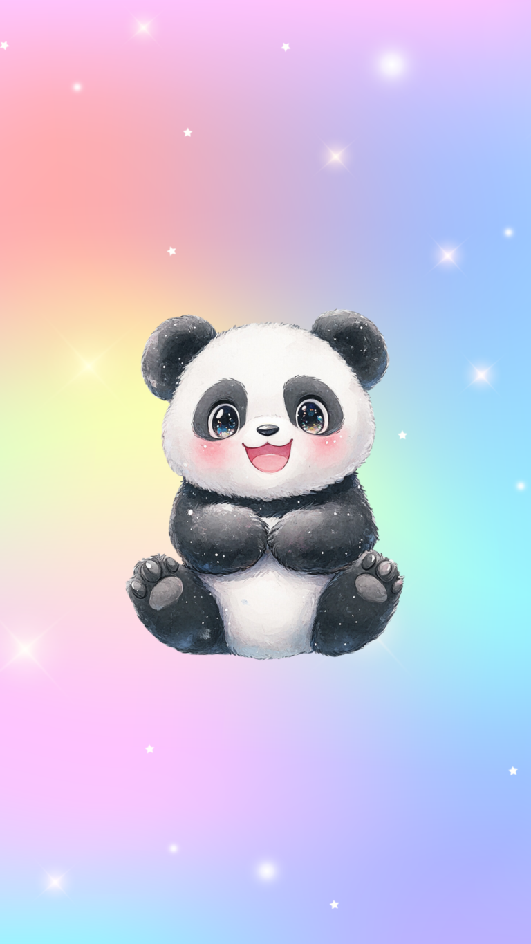 kawaii panda phone wallpaper