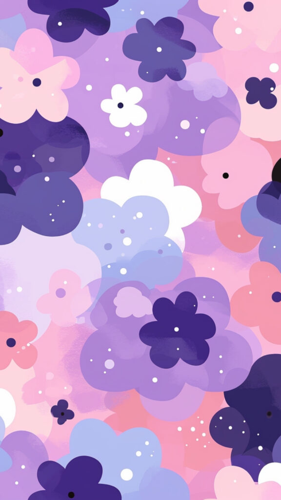 Purple Phone Wallpapers: 100 Aesthetic Backgrounds 90 purple pattern wallpaper 47