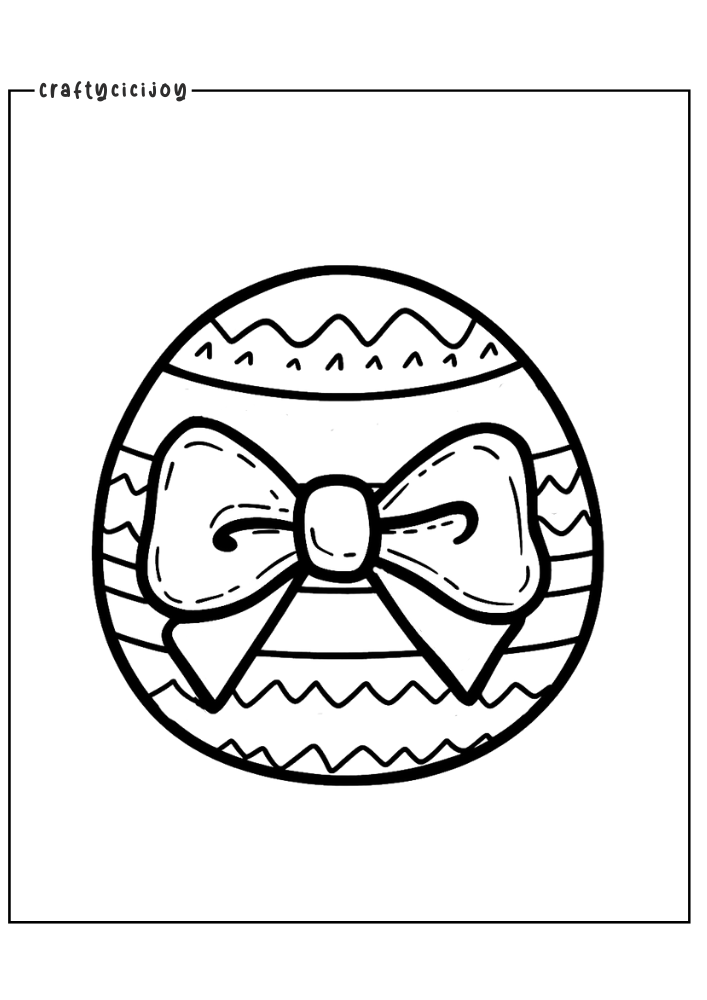 easter egg coloring page