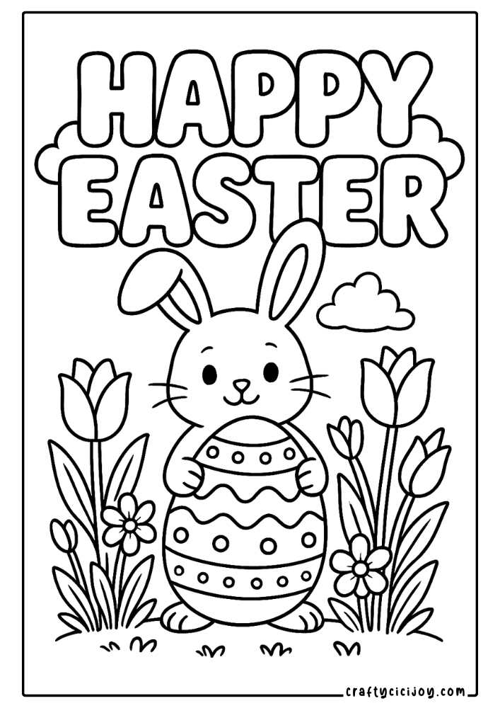 Easter Bunny Coloring Pages