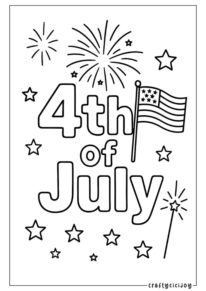 Fourth of July Coloring Sheets - 10 Free PDF Printables to Celebrate! 2 1 1