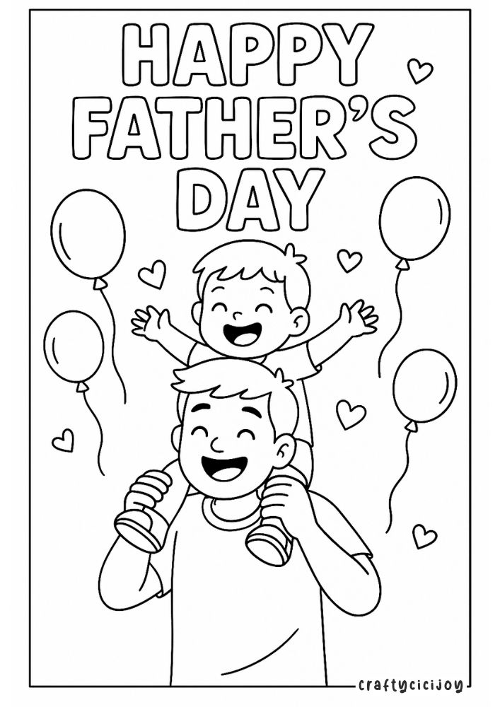 Father’s Day Coloring Sheets: 10 Free PDF Printables to Celebrate Dad 11 10 3