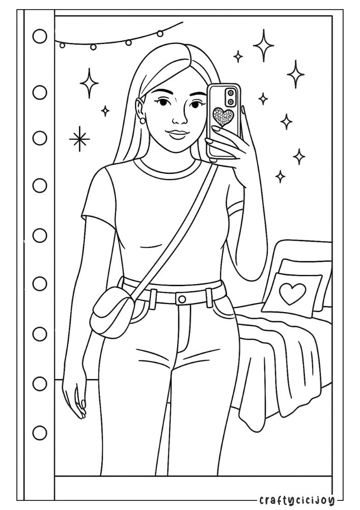 Baddie Coloring Pages - FREE PDF Printable 17 16