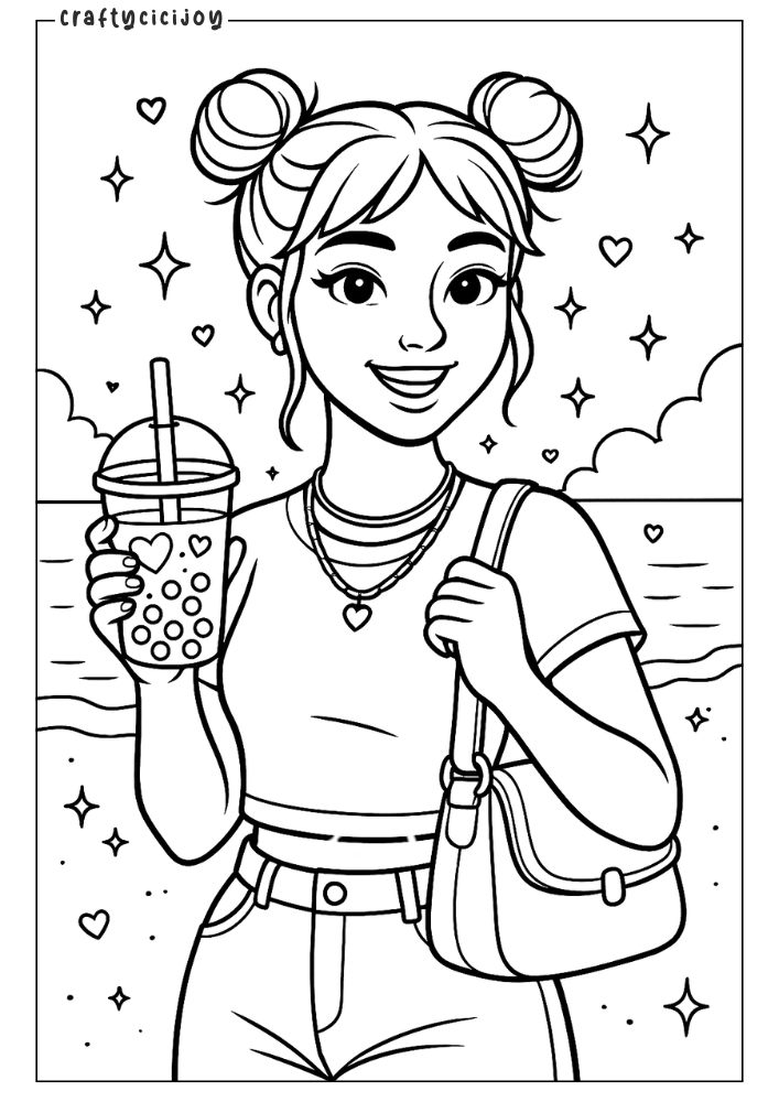 Baddie Coloring Pages - FREE PDF Printable 18 17