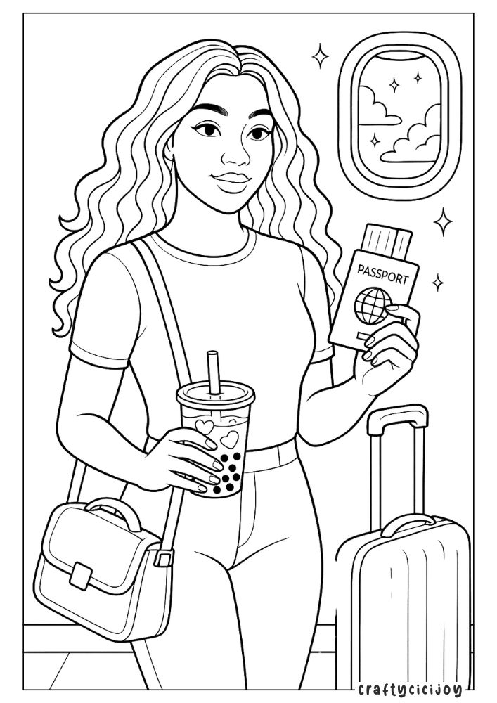 Baddie Coloring Pages - FREE PDF Printable 19 18