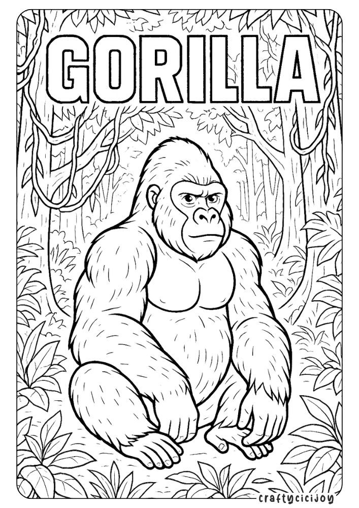 Animal Coloring Sheets (Free PDF Printables) 21 20