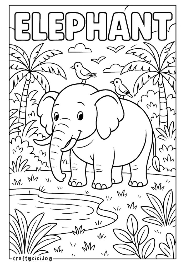 Animal Coloring Sheets (Free PDF Printables) 25 25