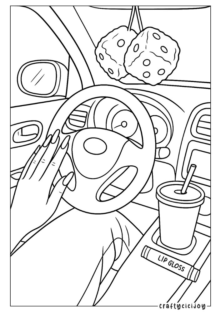 Baddie Coloring Pages - FREE PDF Printable 5 4 2
