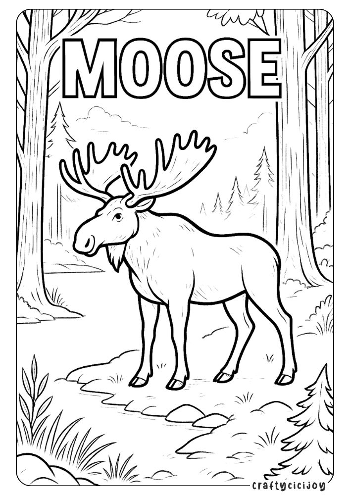 Animal Coloring Sheets (Free PDF Printables) 5 4 5