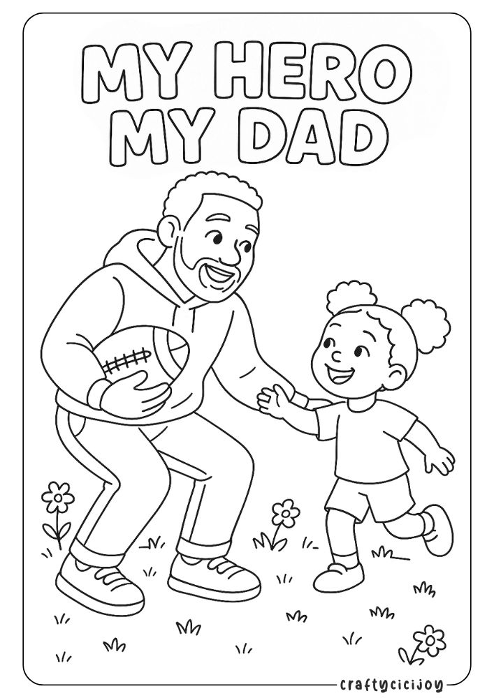 Father’s Day Coloring Sheets: 10 Free PDF Printables to Celebrate Dad 6 5 3