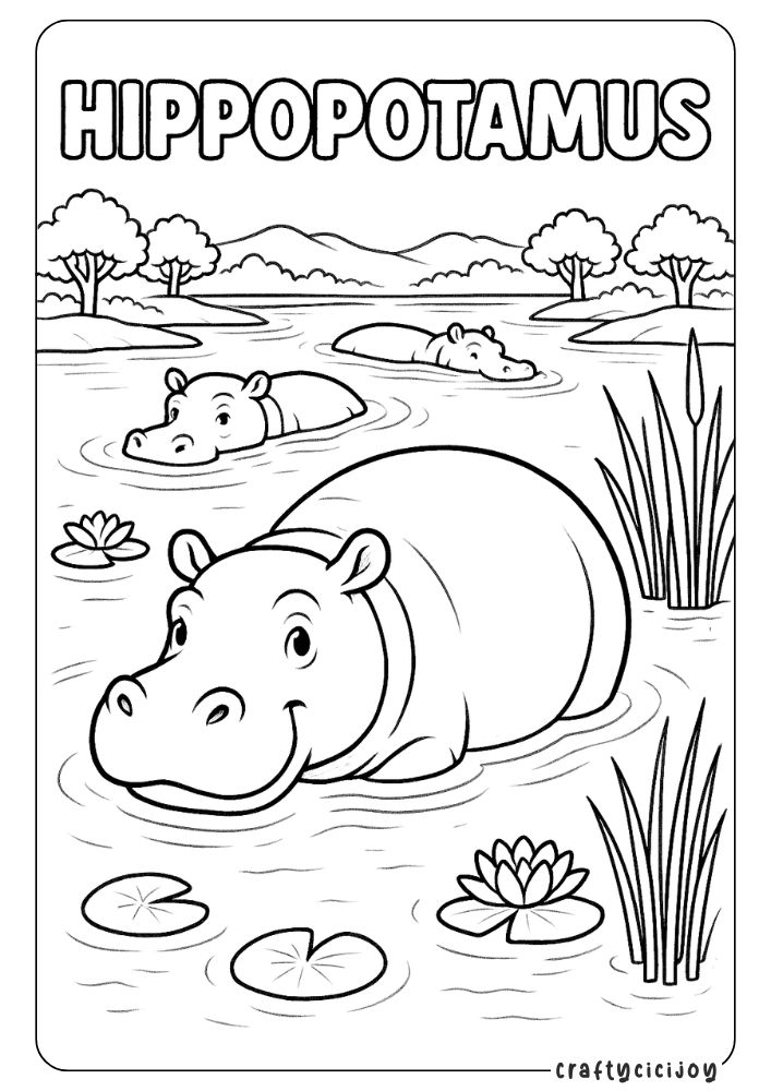 Animal Coloring Sheets (Free PDF Printables) 7 animal coloring sheets