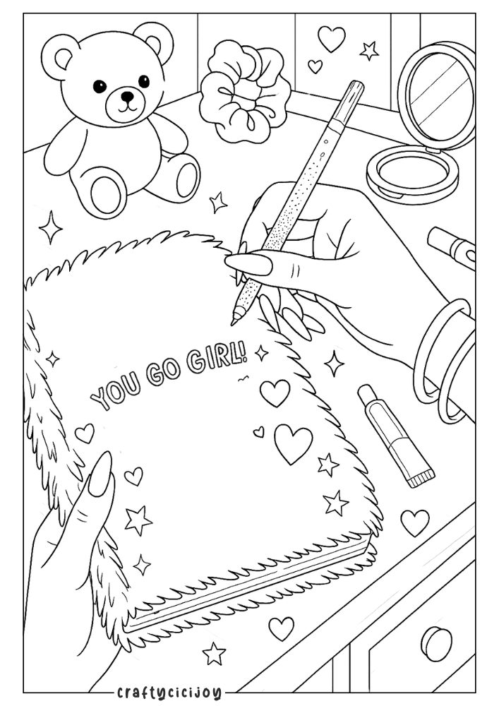 Baddie Coloring Pages - FREE PDF Printable 9 8 2
