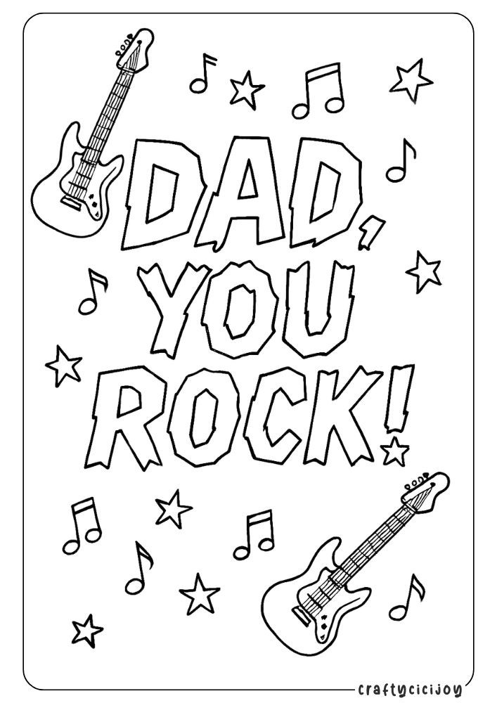 Father’s Day Coloring Sheets: 10 Free PDF Printables to Celebrate Dad 9 8 3