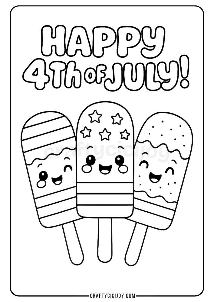 Fourth of July Coloring Sheets (Free Printable PDFs) 18 8 7