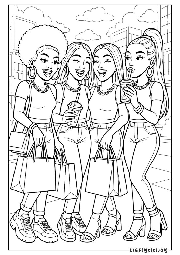 Baddie Coloring Pages - FREE PDF Printable 10 9 2