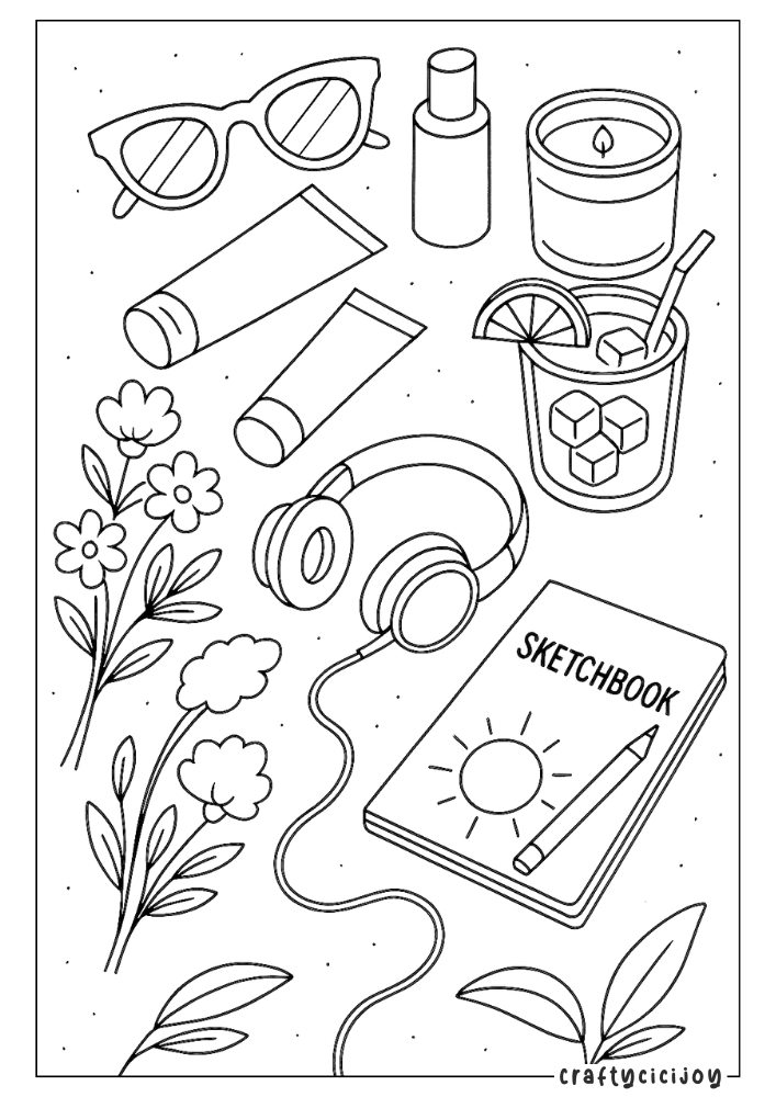 Aesthetic Coloring Pages: 50+ FREE Printable Chic PDF Designs 32 Aesthetic Coloring Pages 32