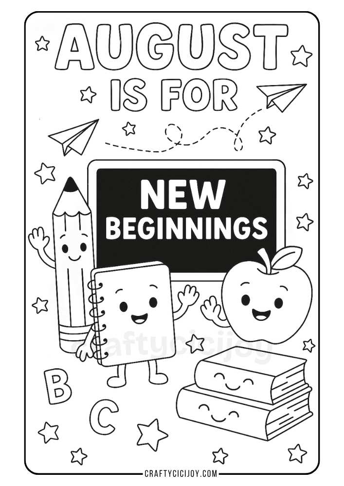 August Coloring Sheets (Free Printable PDFs) 8 August Coloring Pages 2
