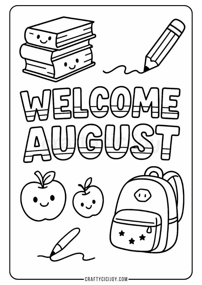 August Coloring Sheets (Free Printable PDFs) 13 August Coloring Pages 7
