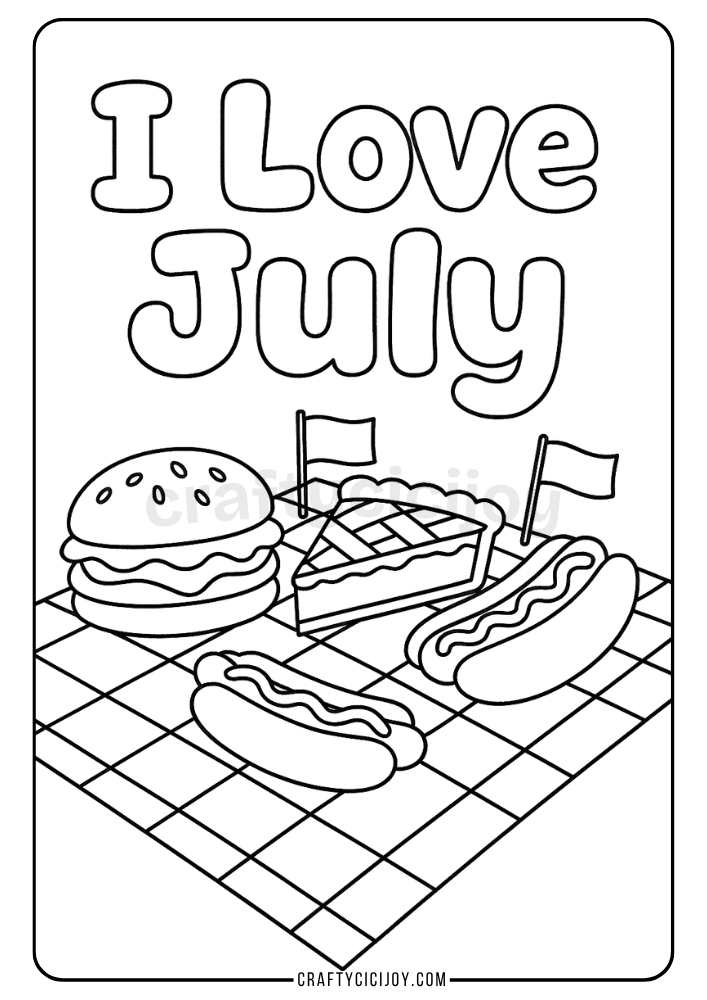 July Coloring Sheets (10+ Free Printable PDFs) 10 July Coloring Pages 2