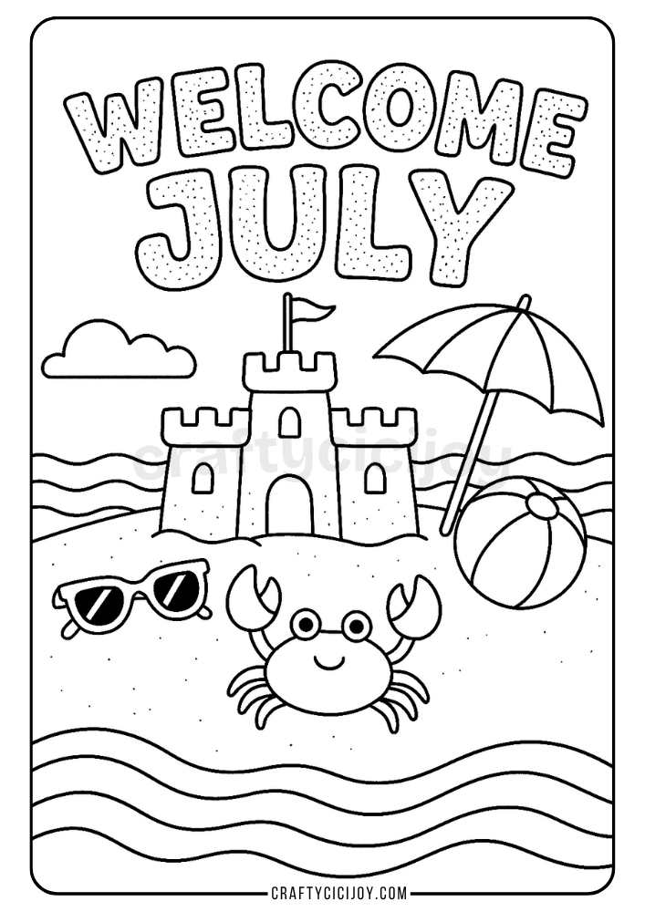 July Coloring Sheets (10+ Free Printable PDFs) 11 July Coloring Pages 3