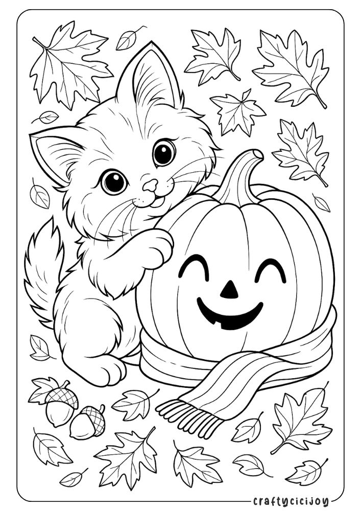 Kitten Coloring Sheets (Free PDF Printables) 2 1