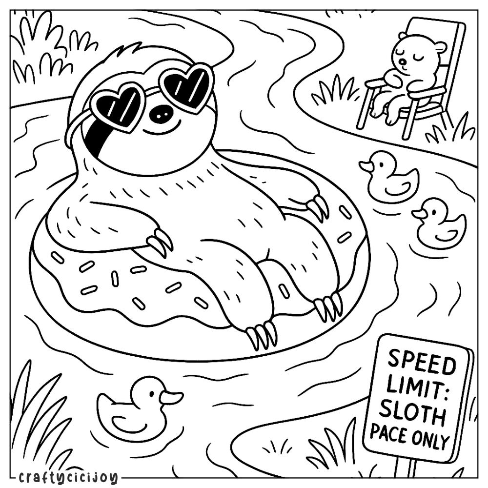 Cute Summer Coloring Sheets (15 Free PDF Printables) 16 Cute Summer Coloring Sheets