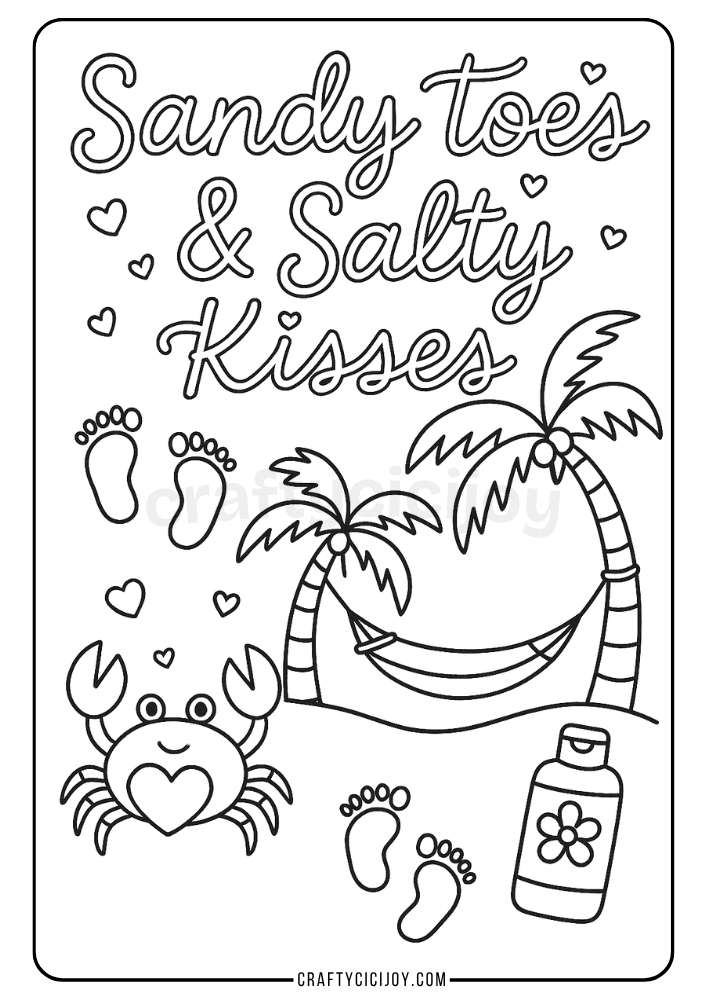 Beach Coloring Pages (10 Free Printable PDFs) 2 Beach Coloring Pages 3