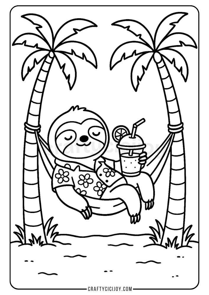 Beach Coloring Pages (10 Free Printable PDFs) 7 Beach Coloring Pages 8