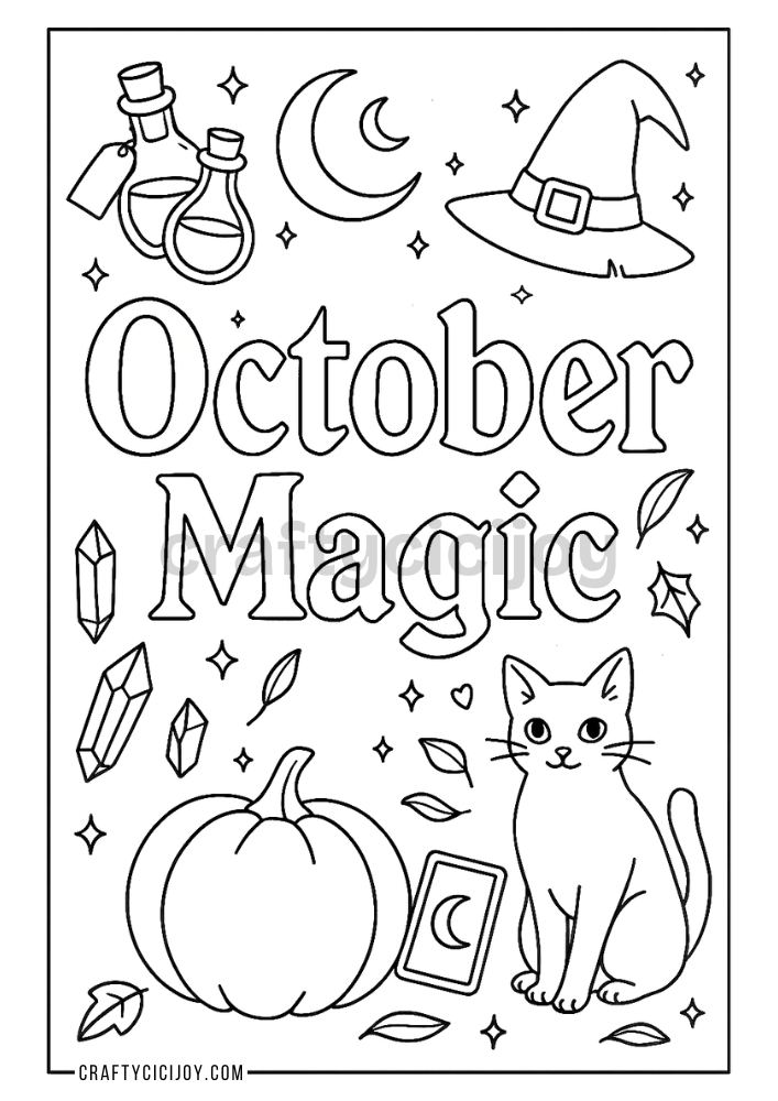 October Coloring Pages (12 Free Printable PDFs) 5 5 2