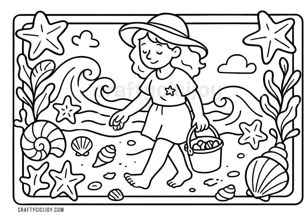 Cozy Summer Coloring Pages (10 Free Printable PDFs) 1 Cozy Summer Coloring Pages 3