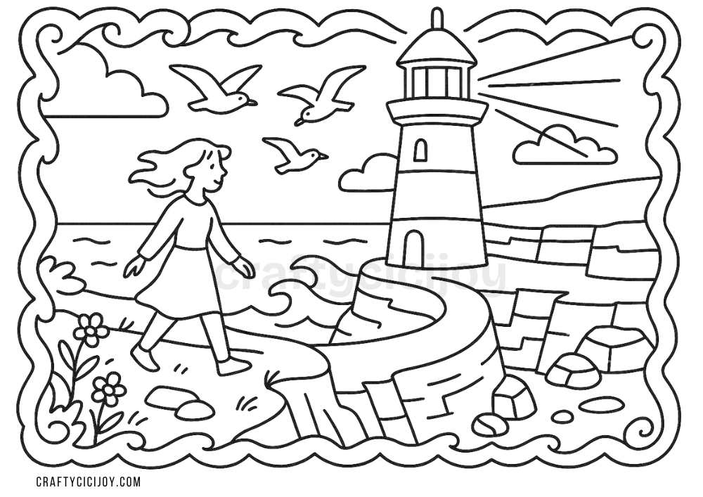 Cozy Summer Coloring Pages (10 Free Printable PDFs) 3 cozy summer coloring pages