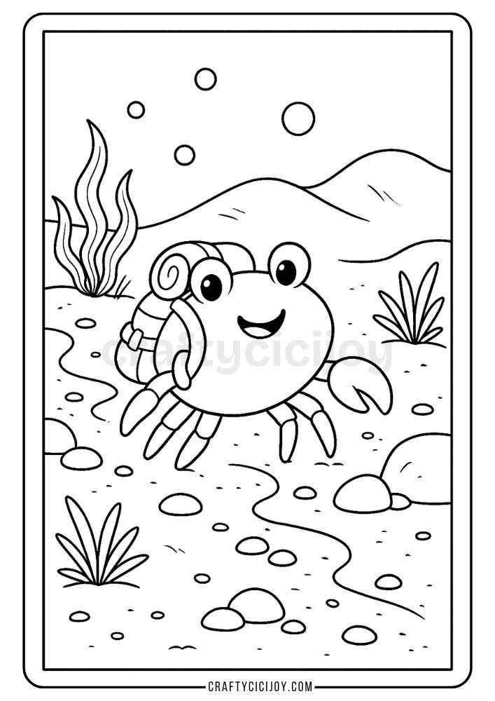 Crab Coloring Page