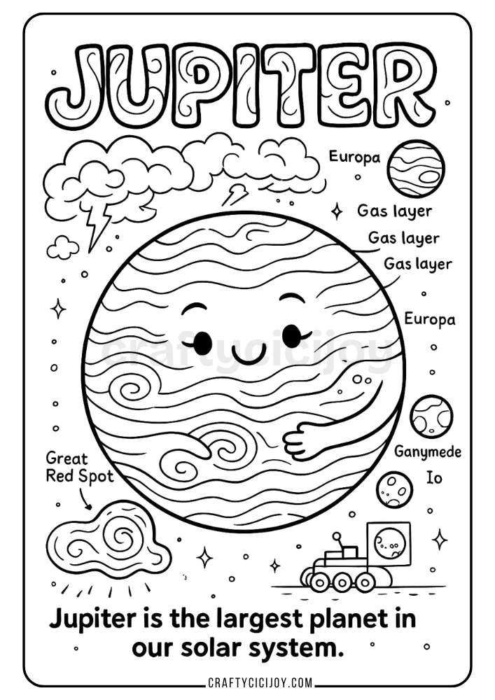 Planets Coloring Pages 11