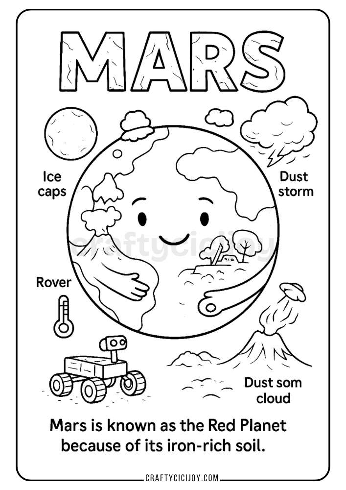 Planets Coloring Pages 12