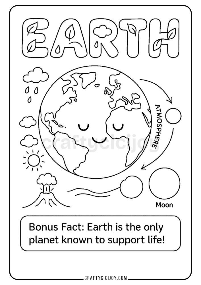 Planets Coloring Pages 13