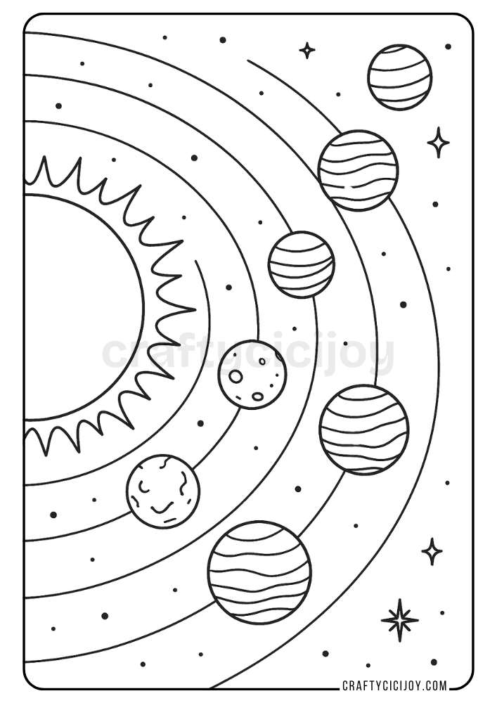 Planets Coloring Pages 19