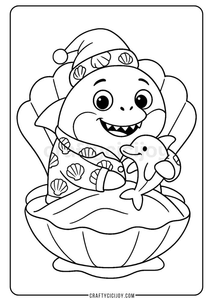 Shark Coloring Pages (15 Free Printable PDFs) 1 Shark Coloring Page 2