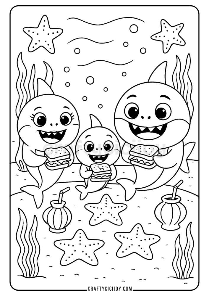 Shark Coloring Pages (15 Free Printable PDFs) 15 Shark Coloring Page