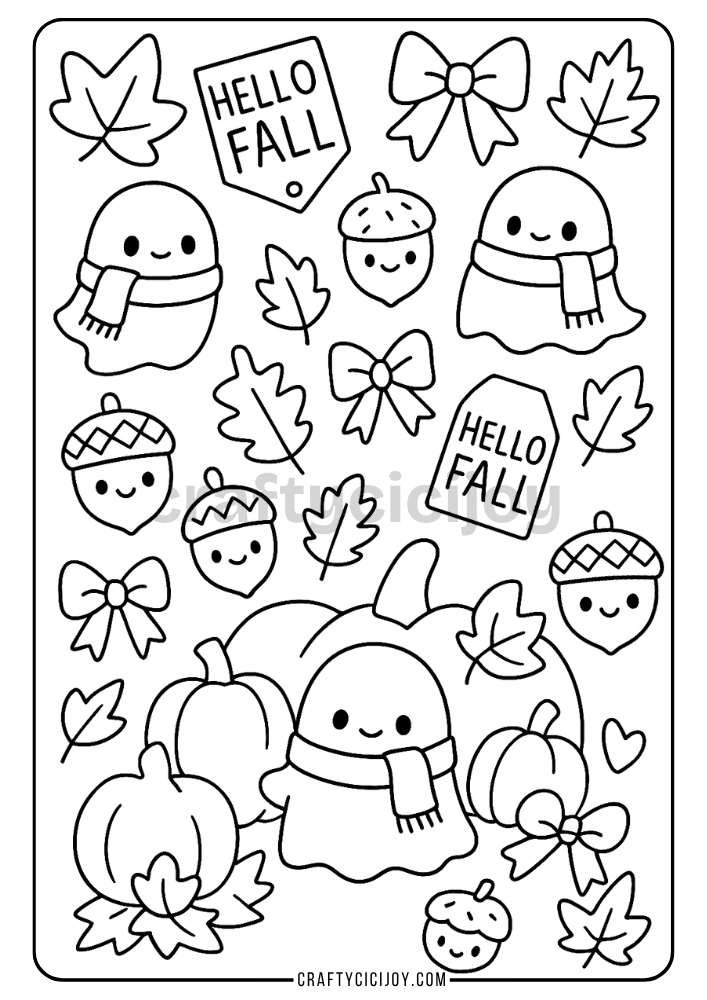 Free Printable Fall Coloring Pages (80 PDF's) 9 11